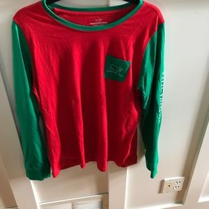Vineyard Vines l/s tee size large never worn Xmas