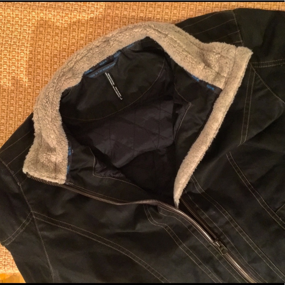 Kühl L Burr Jacket Black, Fleece Lined!