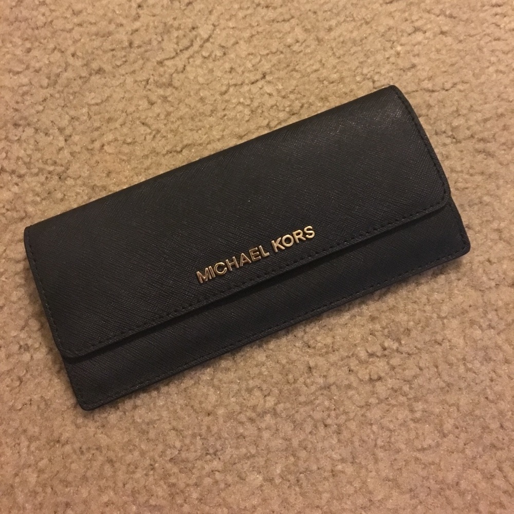 Michael Kors Black Saffiano Wallet