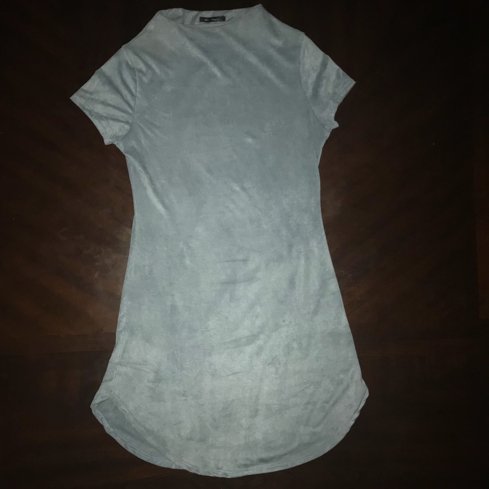 Blue Suede MINI DRESS