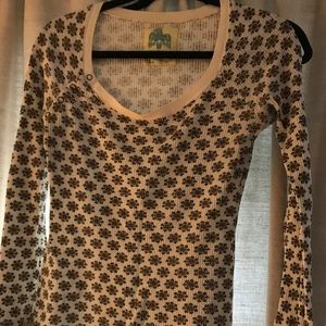Free People Thermal fashion shirt