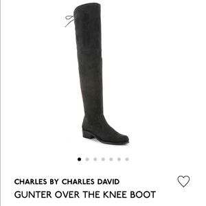 Over the knee black boots