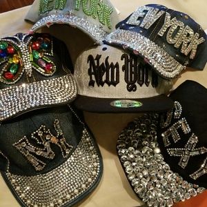 New York and Bling hats bundle of 6!