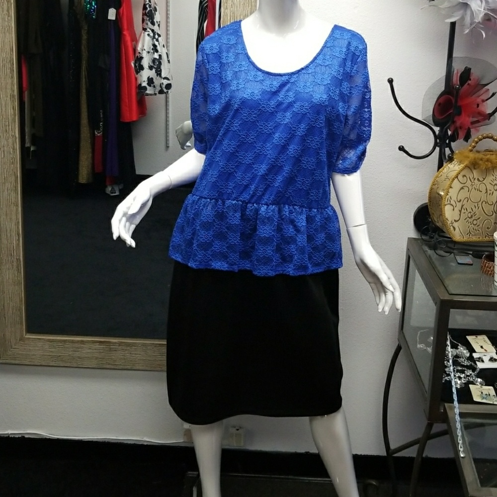 Black and Blue Dress