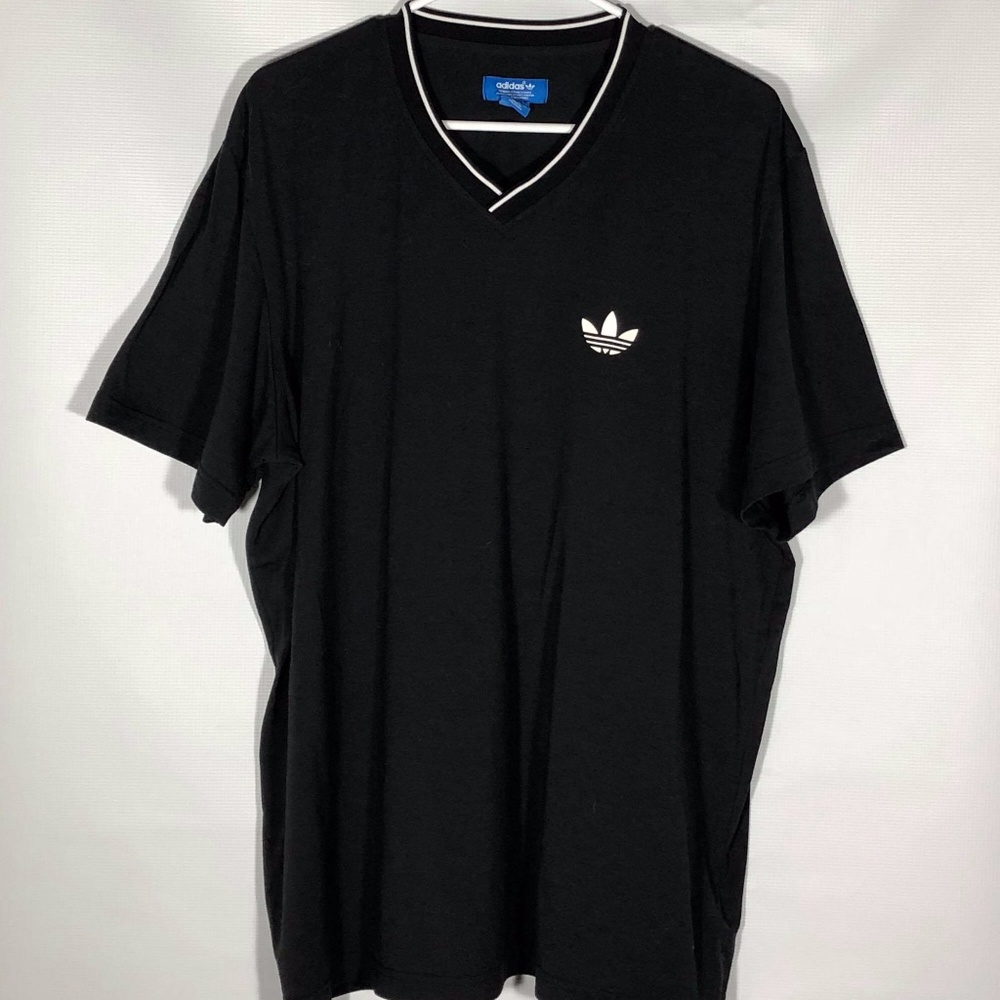 Adidas Mens Black V-neck Size XL Activewear