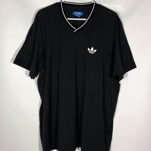 Adidas Mens Black V-neck Size XL Activewear