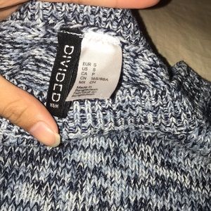 H&M Divided Kint Crop Sweater