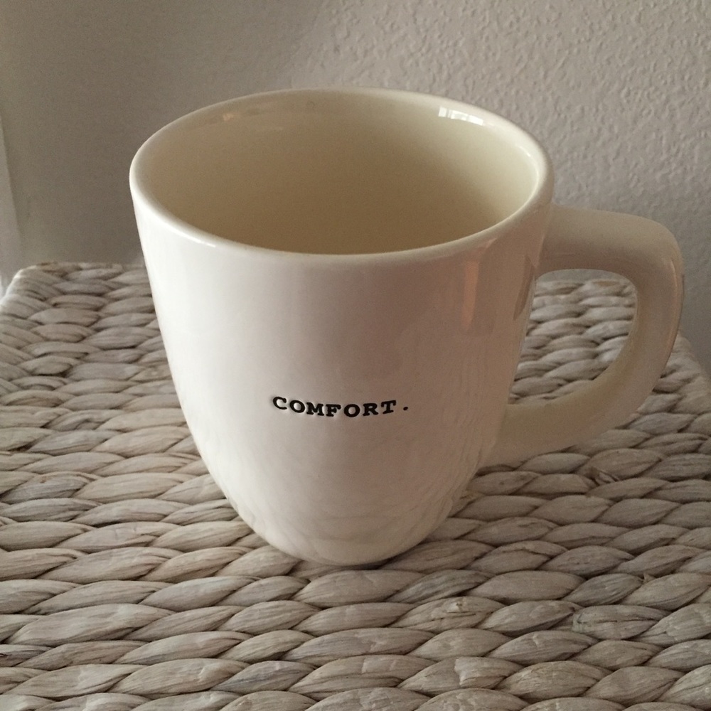 RAE DUNN MAGENTA COMFORT MUG CUP FOR TEA COFFEE