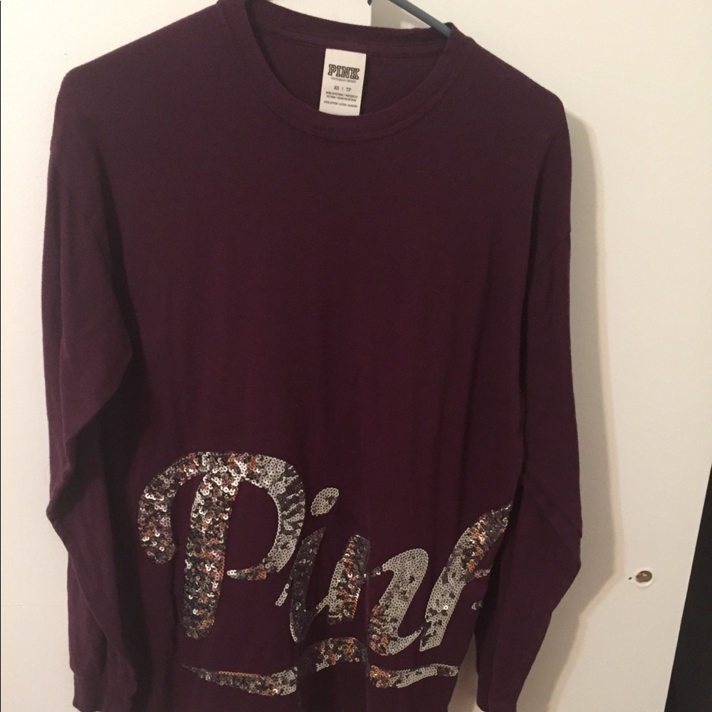 Plum PINK long sleeve tee