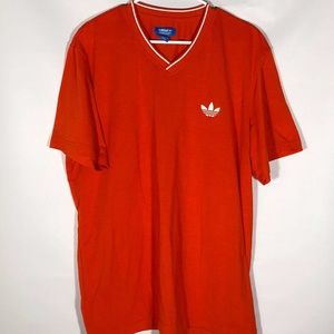Adidas Mens Orange V-neck Size XL Active wear
