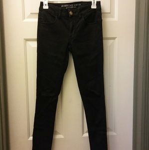 American Eagle Black Jeggins 2 Long