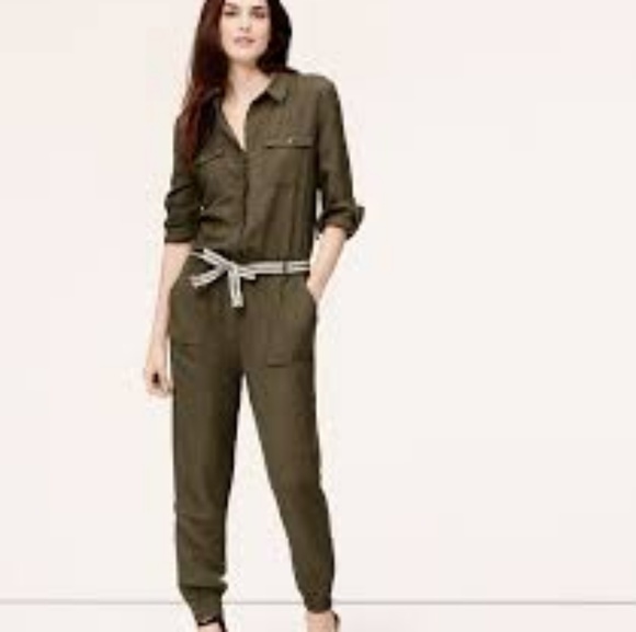 olive green cargo jumpsuit