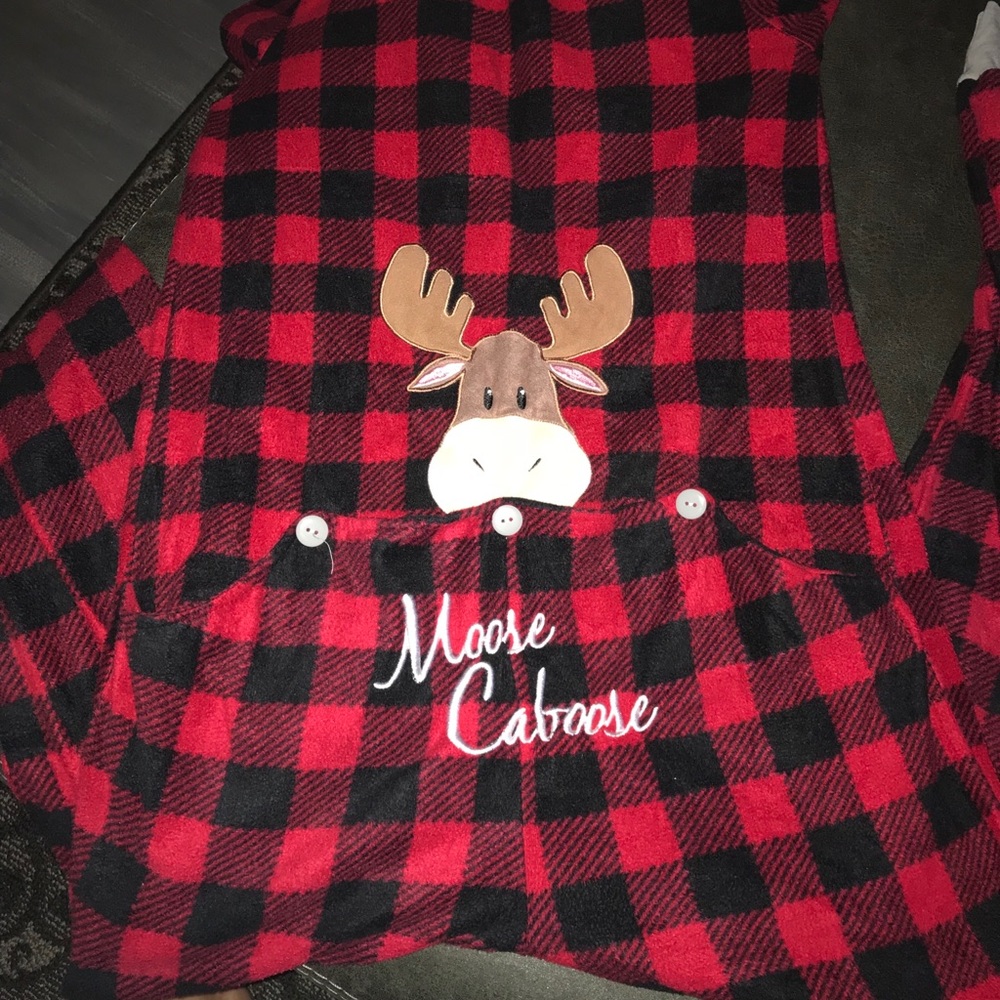 Fleece one piece pajamas