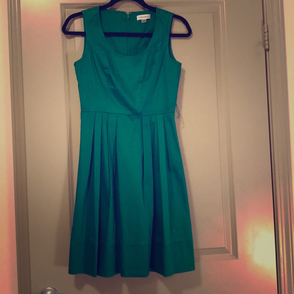 Green Calvin Klein dress. Worn once