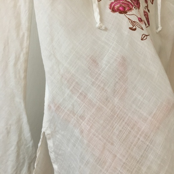 Guess embroidered sheer gypsy top - Picture 3 of 7