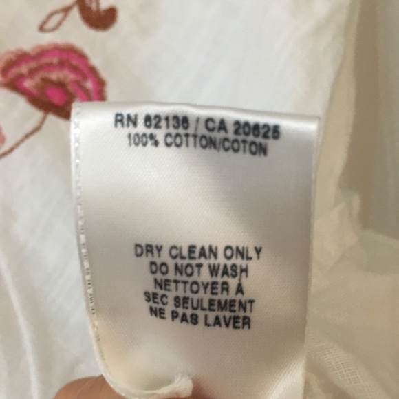 Guess embroidered sheer gypsy top - Picture 7 of 7