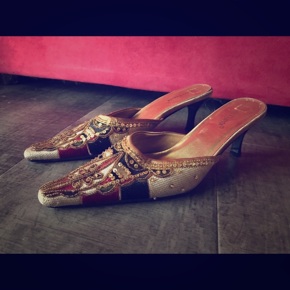 Sequined heels