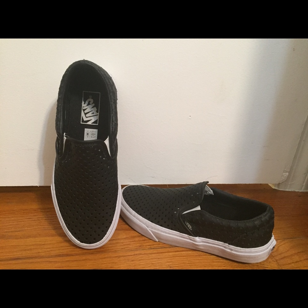 Black slip on vans