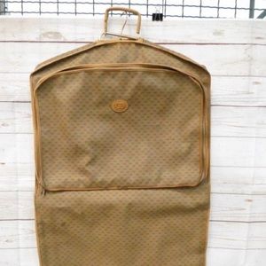Tan Gucci Luggage Travel Garment Bag