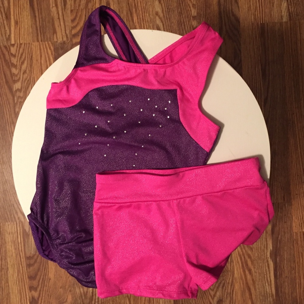 Leotard with matching shorts