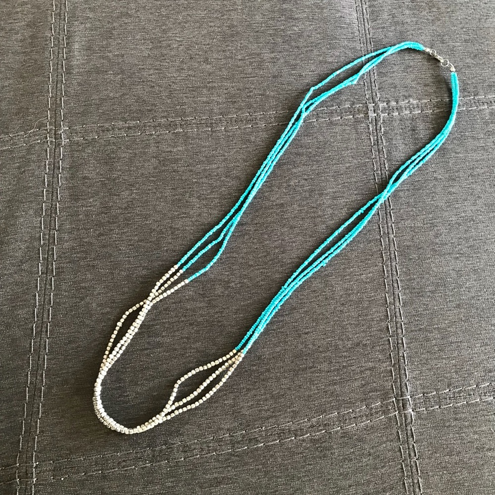 Maurice’s turquoise and silver necklace
