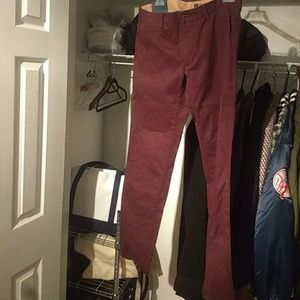 Maroon 32X32 Gap lived in slim chinos