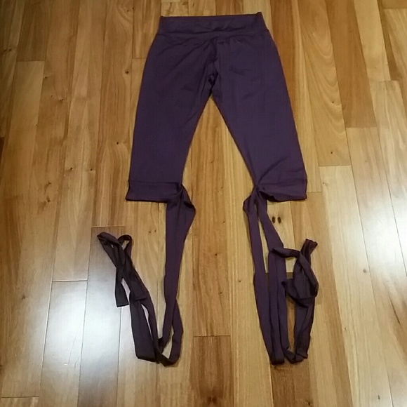 Wide Waistband Tie Up Leggings sport yoga - Picture 4 of 8