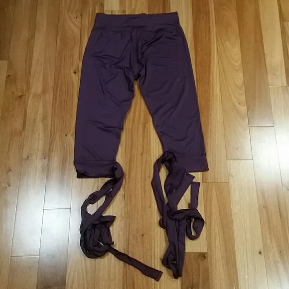 Wide Waistband Tie Up Leggings sport yoga - Picture 8 of 8