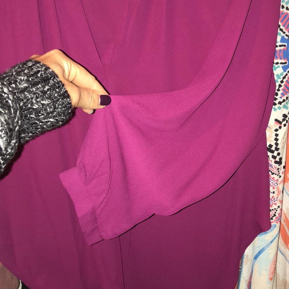 NWT Olivaceous blouse M fuchsia - Picture 3 of 4