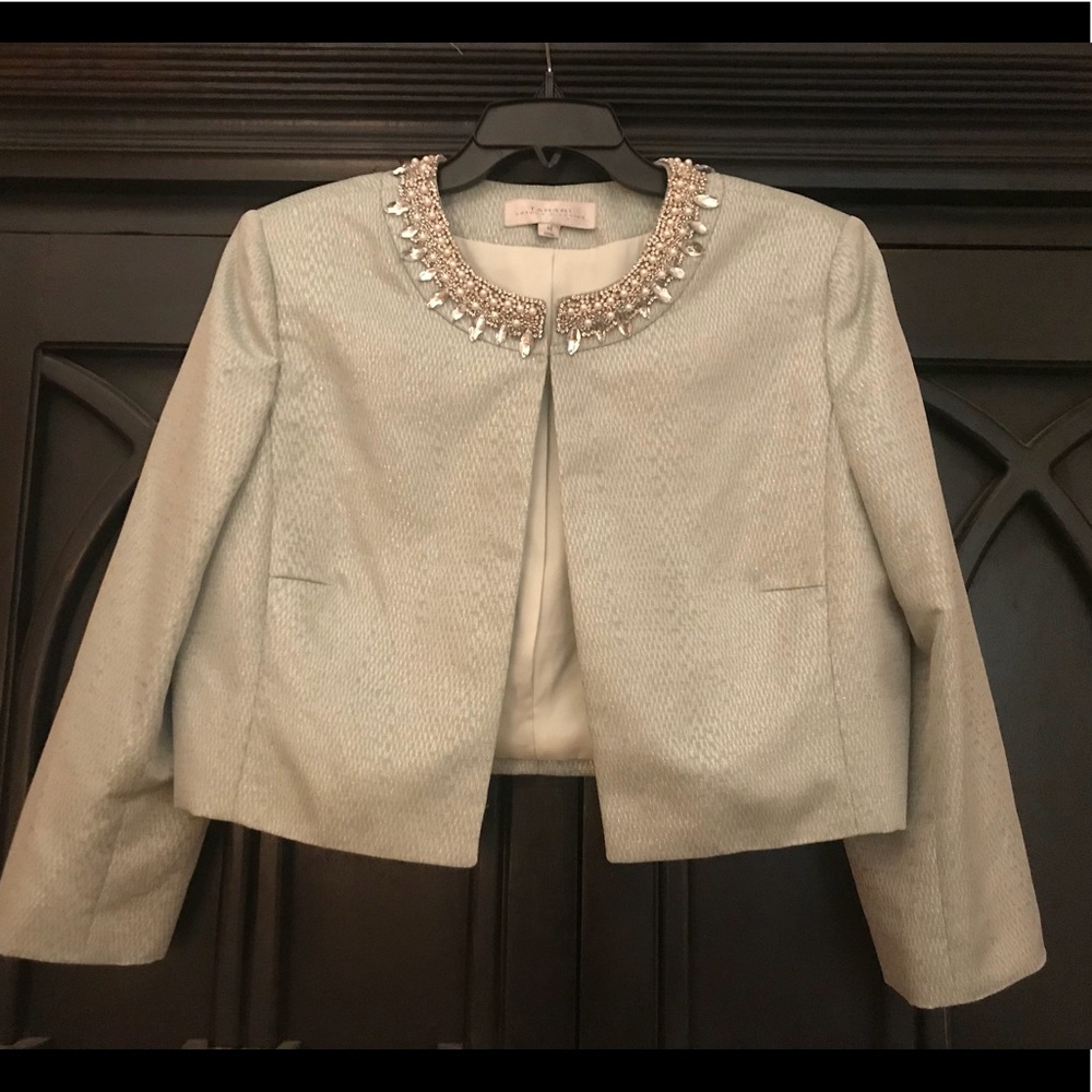 NEW  TAHARI BEADED COCKTAIL FORMAL JACKET SHRUG 14