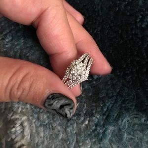 1 ct Diamond engagement ring set