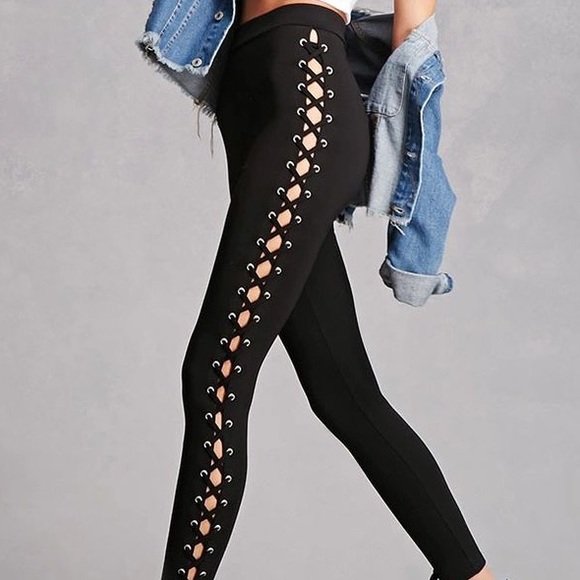 Lace Up Pants Forever 21 Sale Online 