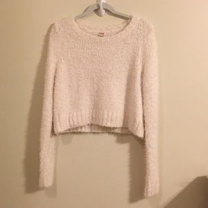 Fuzzy Cropped Sweater