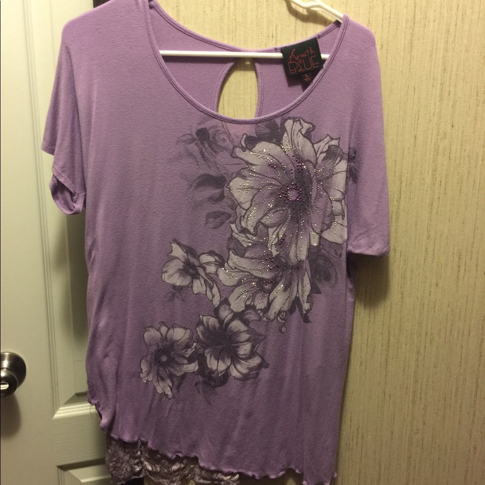 Beaded Lace Flower Top