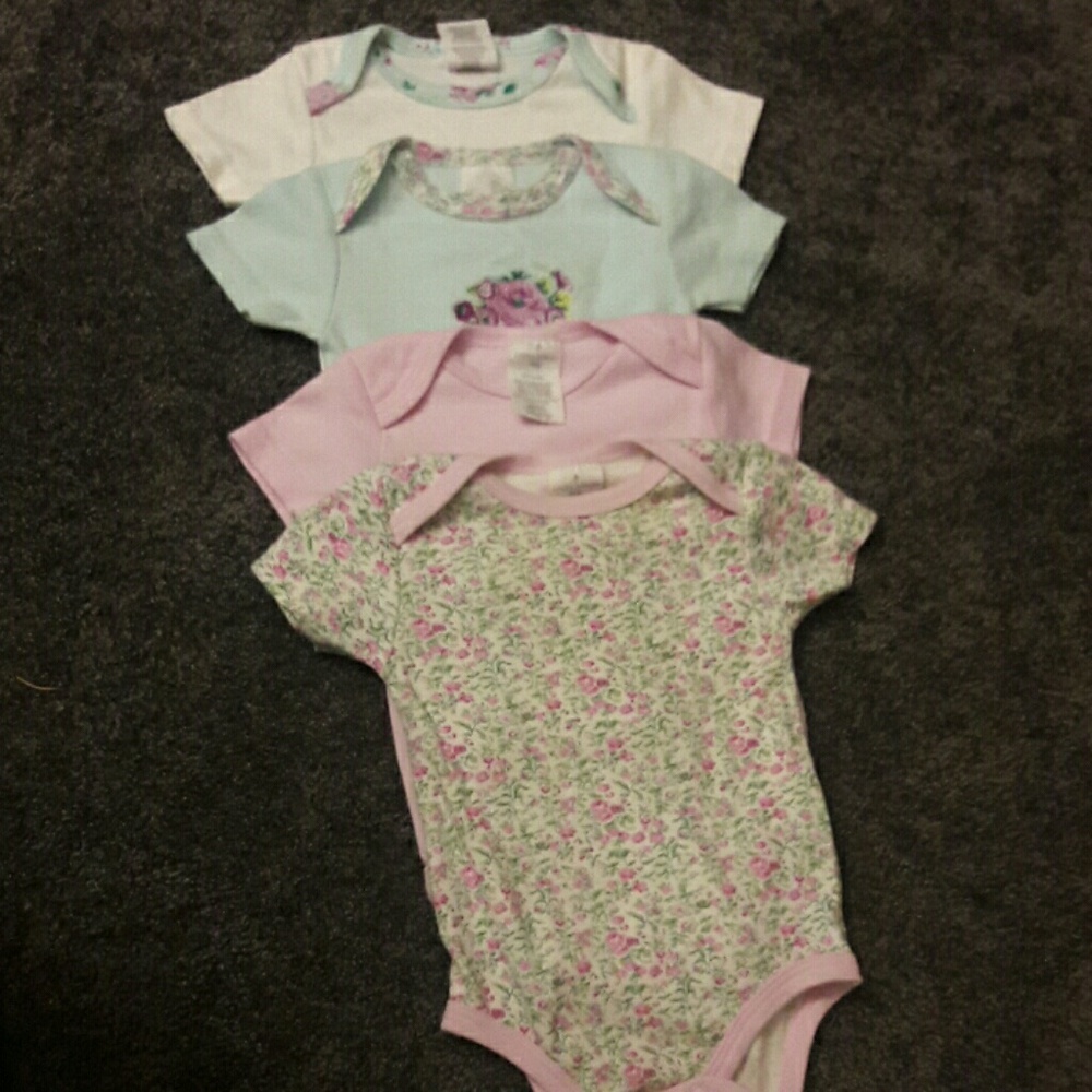 Laura Ashley 6-9 Month Onesies
