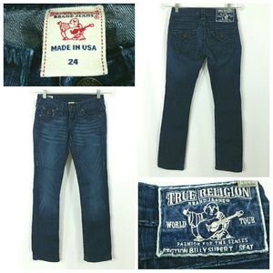 True Religion Jeans Womens Billy Super T Size 24