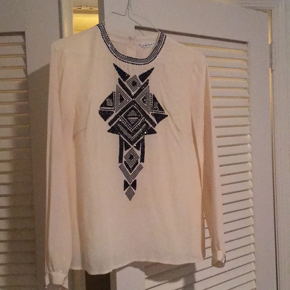 Gorgeous beaded Trina Turk blouse!