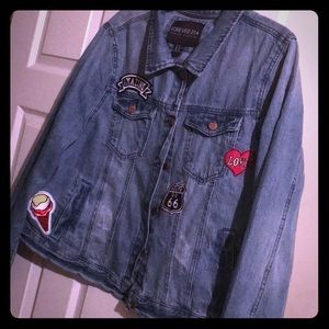 Forever 21 patch Jean jacket