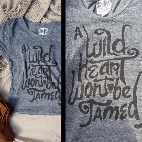 "A Wild Heart Won't Be Tamed" Tee - Picture 2 of 5