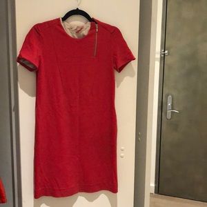 DVF red short sleeved dress size 0