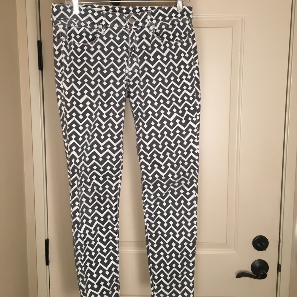 Gap geometric print skinny jeans