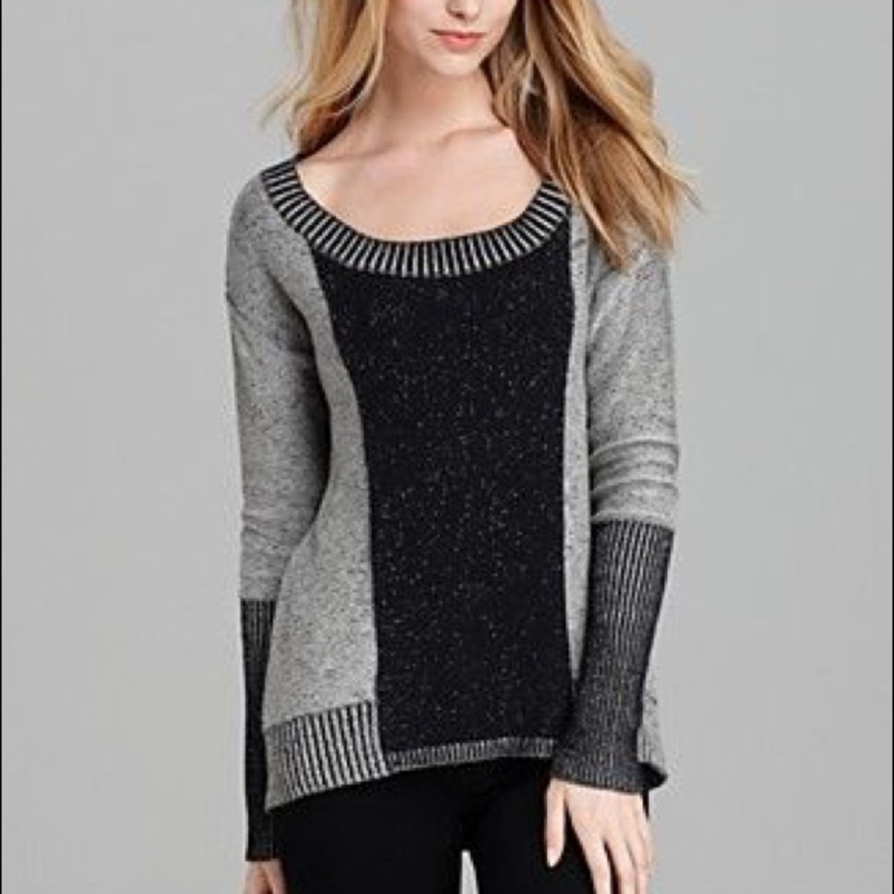 PJK Patterson J. Kincaid Sweater Plaited High Low