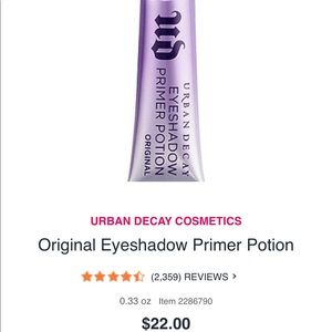 Urban Decay Eyeshadow Primer Potion