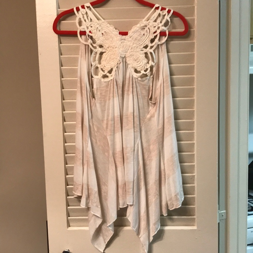 No sleeve cardigan butterfly back