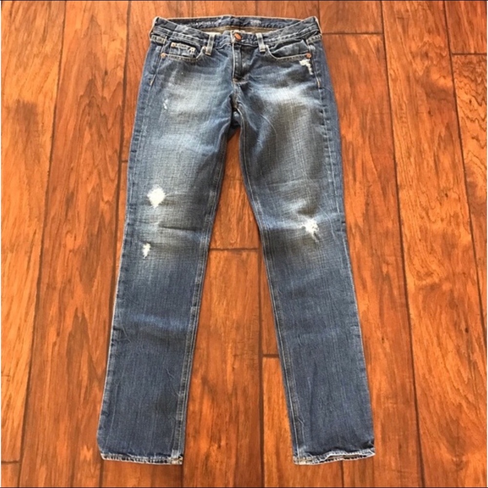 J.Crew Distressed Matchstick Jeans