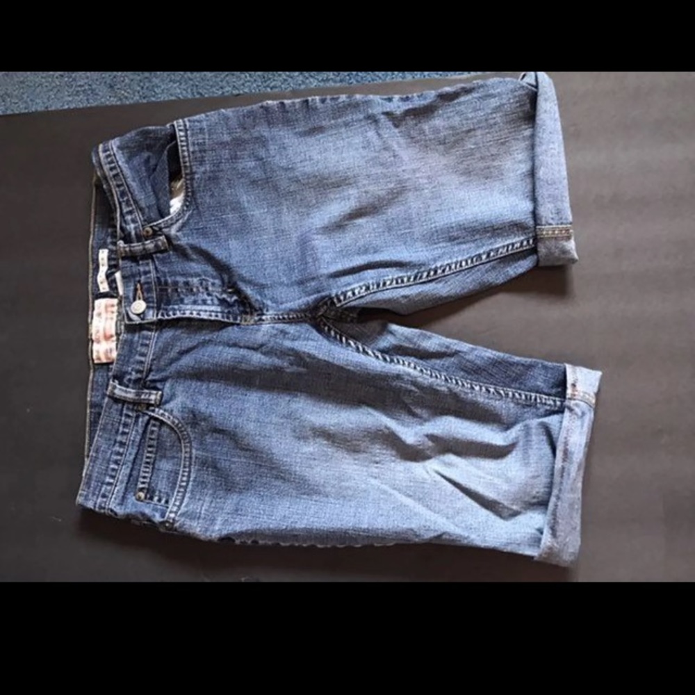 Long jean shorts