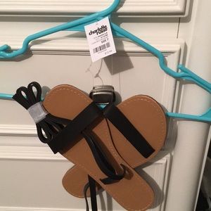 Sandals - Black from Charlotte Russe, Size 7 NWT