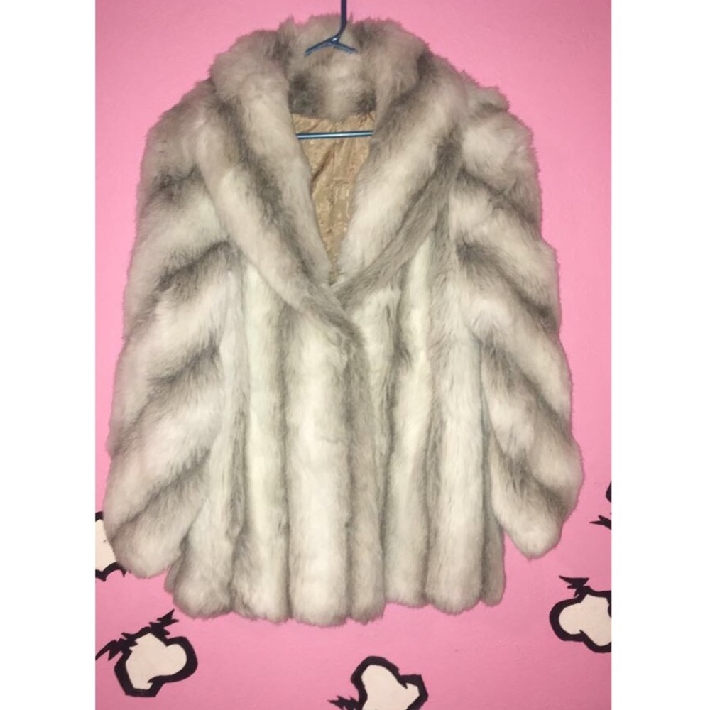 Faux fur coat