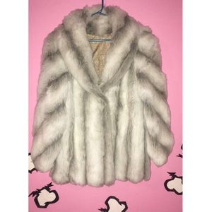 Faux fur coat