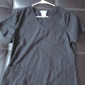 Black scrub top